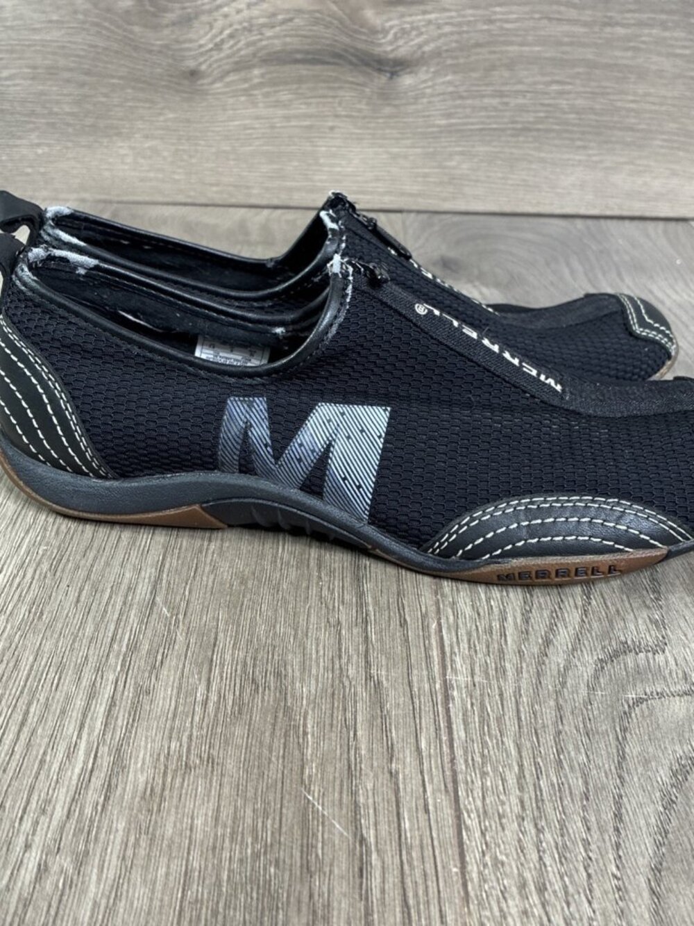Merrell Barrado Women’s Size 7.5 Black Slip On Sneakers Shoes J73426 Used - Picture 1 of 10